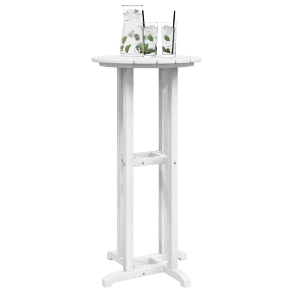 Weißer Bartisch Polyethylen 55x55x107cm