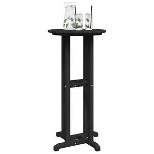 Schwarzer Bartisch Polyethylen 55x55x107 cm
