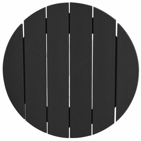 Schwarzer Bartisch Polyethylen 55x55x107 cm