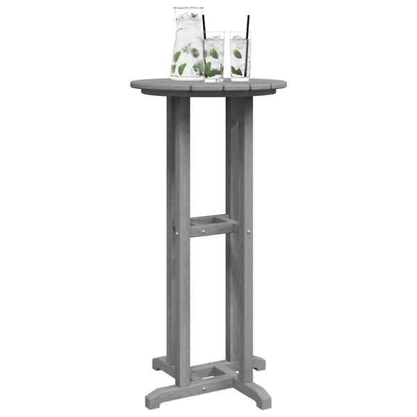 Hellgrauer Bartisch 55x55x107cm