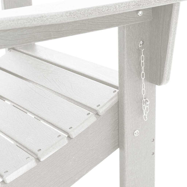 Klappbarer Adirondack Stuhl Weiß