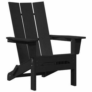 Klappbarer Adirondack-Stuhl Schwarz