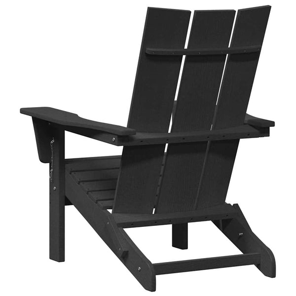 Klappbarer Adirondack-Stuhl Schwarz