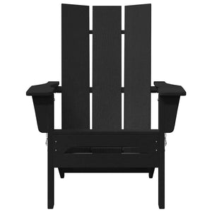 Klappbarer Adirondack-Stuhl Schwarz
