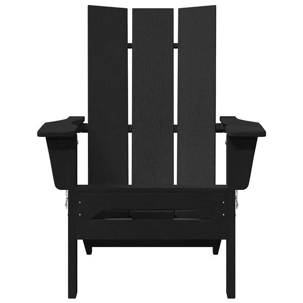 Klappbarer Adirondack-Stuhl Schwarz