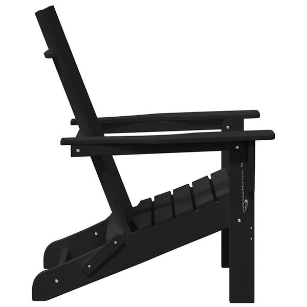 Klappbarer Adirondack-Stuhl Schwarz