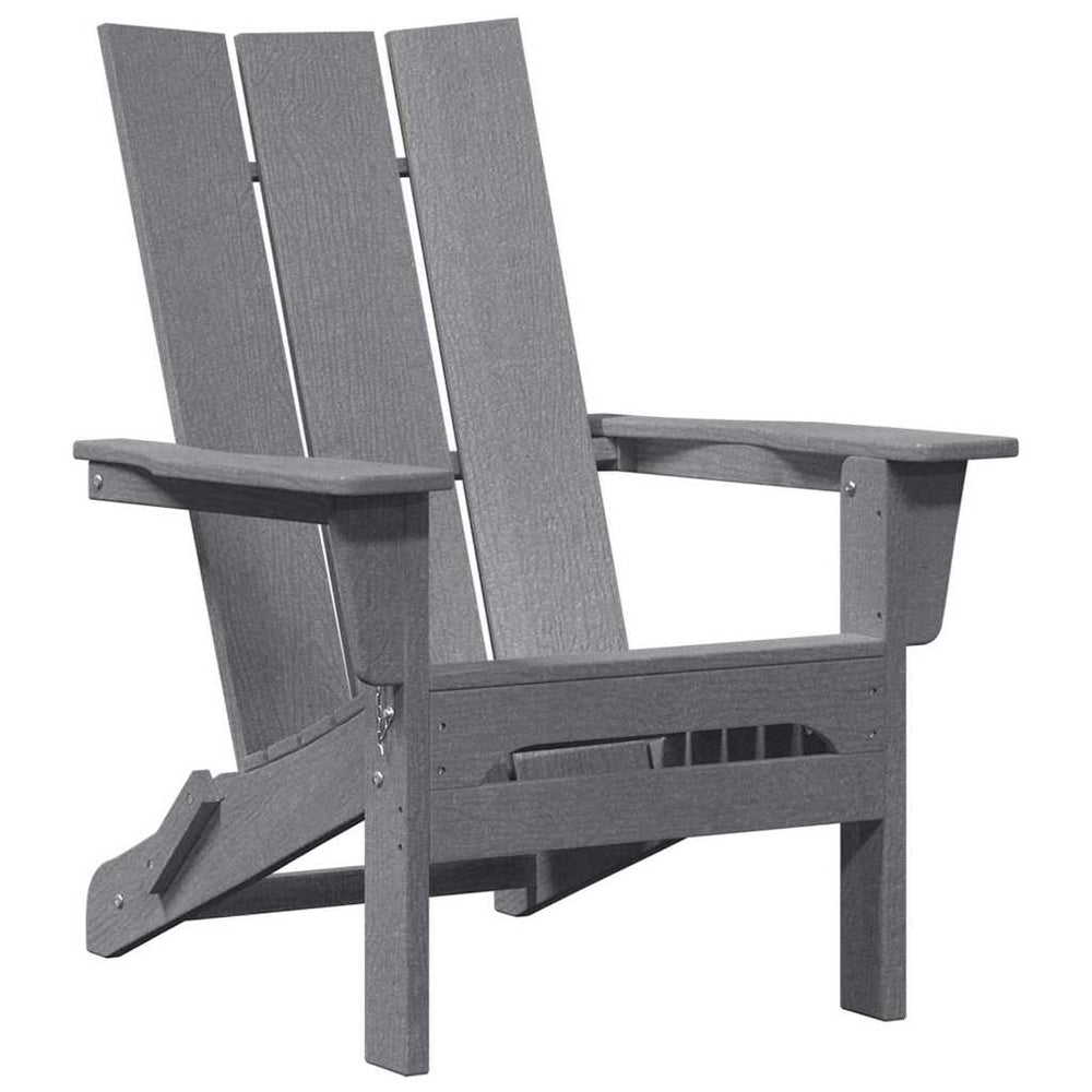 Klappbarer Adirondack Stuhl Hellgrau