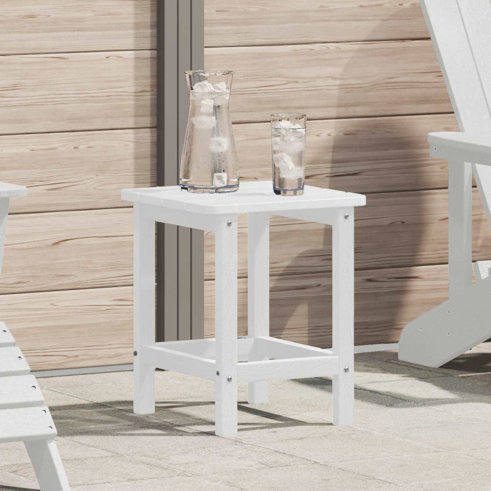 Weißer Beistelltisch Polyethylen 38x38x46cm