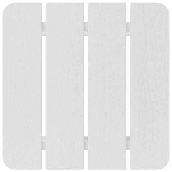 Weißer Beistelltisch Polyethylen 38x38x46cm