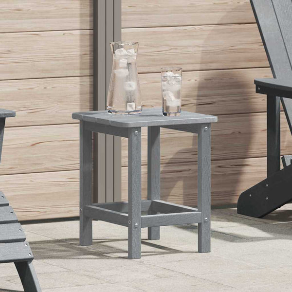 Hellgrauer Polyethylen Beistelltisch 38x38x46 cm