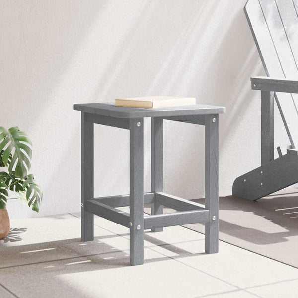 Hellgrauer Polyethylen Beistelltisch 38x38x46 cm