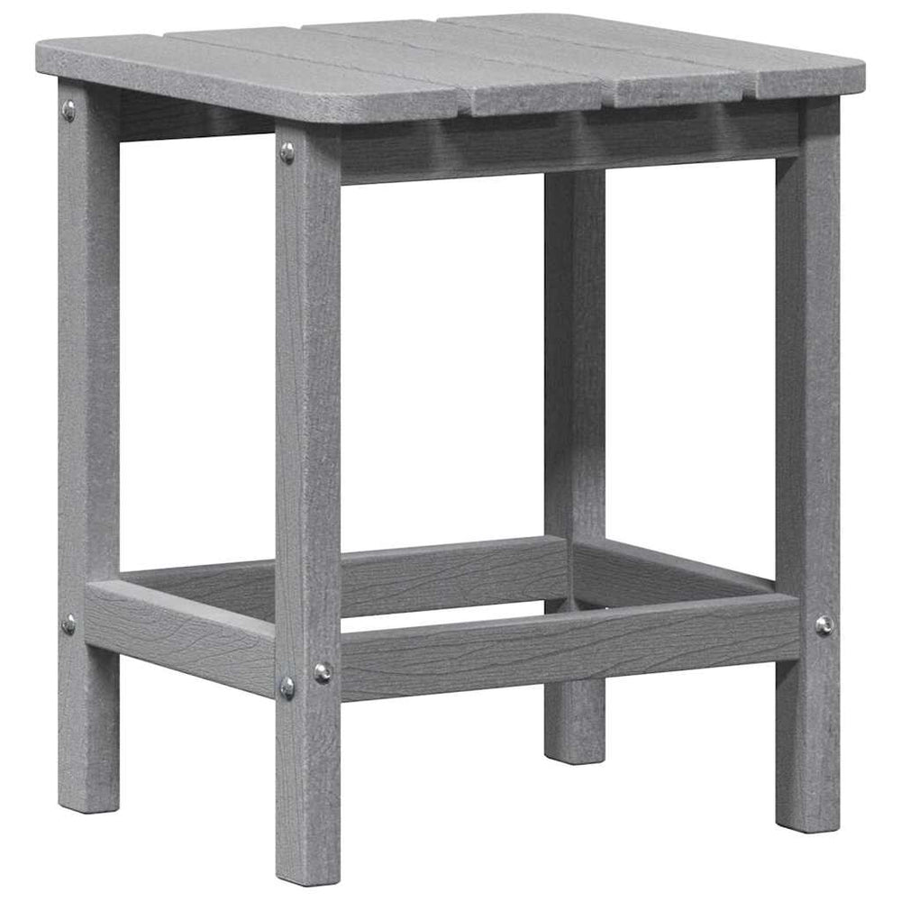 Hellgrauer Polyethylen Beistelltisch 38x38x46 cm