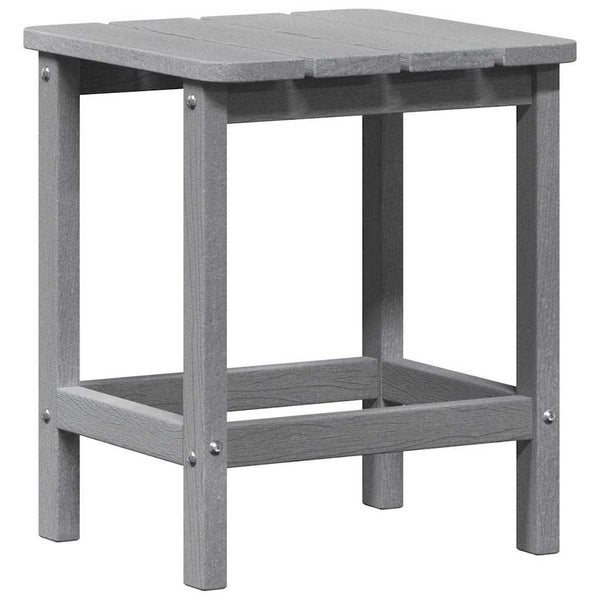 Hellgrauer Polyethylen Beistelltisch 38x38x46 cm