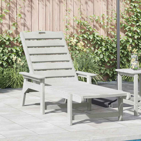 Weiße HDPE Sonnenliege für Garten & Terrasse