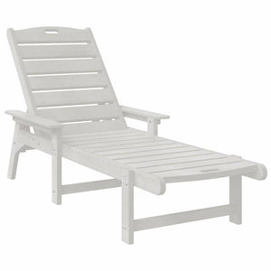 Weiße HDPE Sonnenliege für Garten & Terrasse