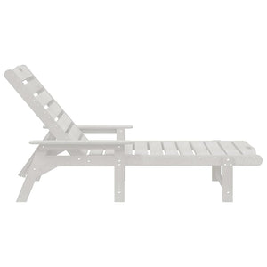 Weiße HDPE Sonnenliege für Garten & Terrasse