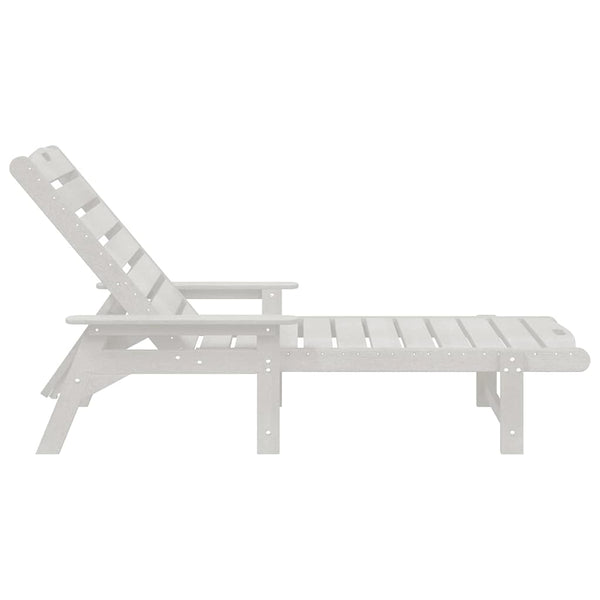 Weiße HDPE Sonnenliege für Garten & Terrasse