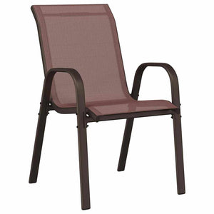 3-teiliges Garten-Bistro-Set Braun Stahl