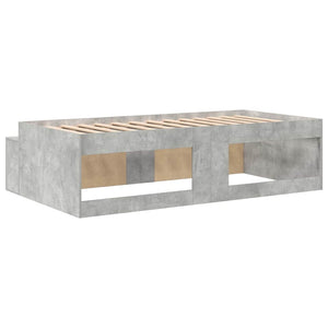 Bettrahmen mit Schubladen 90x200 Beton Grau