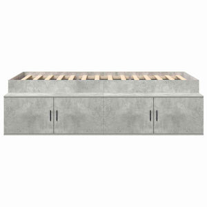 Bettrahmen mit Schubladen 90x200 Beton Grau
