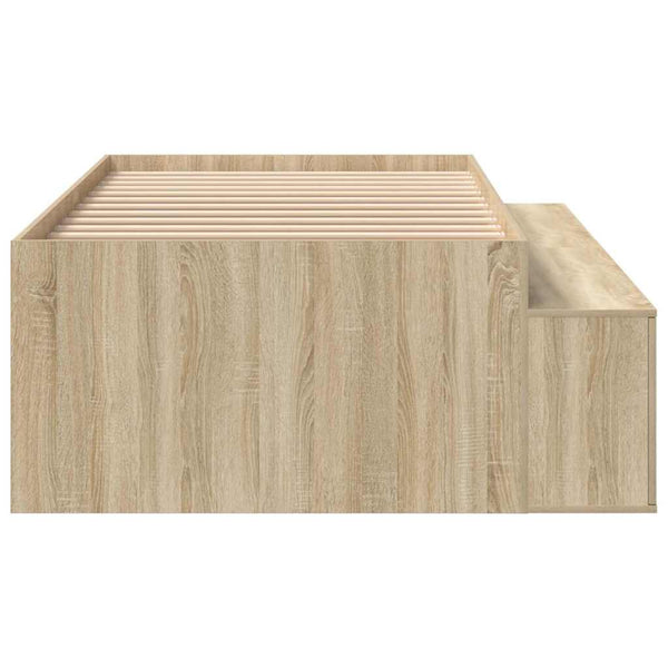 Bettrahmen Sonoma-Eiche 80x200 cm mit Stauraum