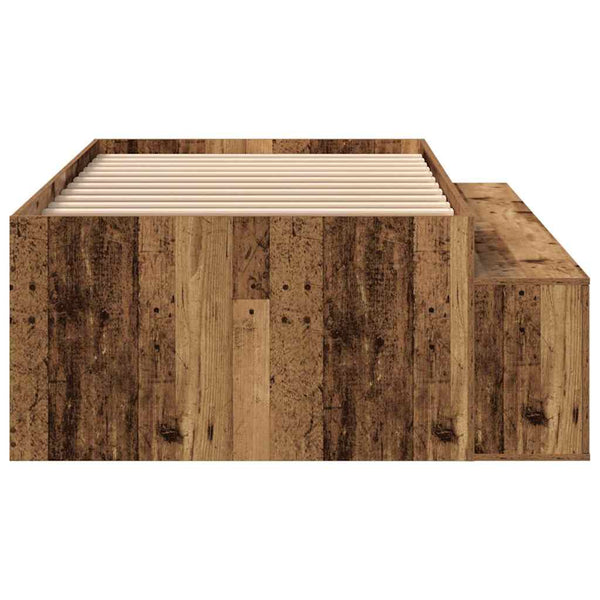 Bettrahmen Altholz mit Schubladen 80x200 cm