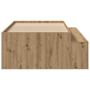 Bettrahmen Artisan Eiche 80x200 cm mit Stauraum