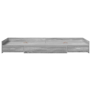 Bettrahmen Graues Sonoma 98,5x200 cm