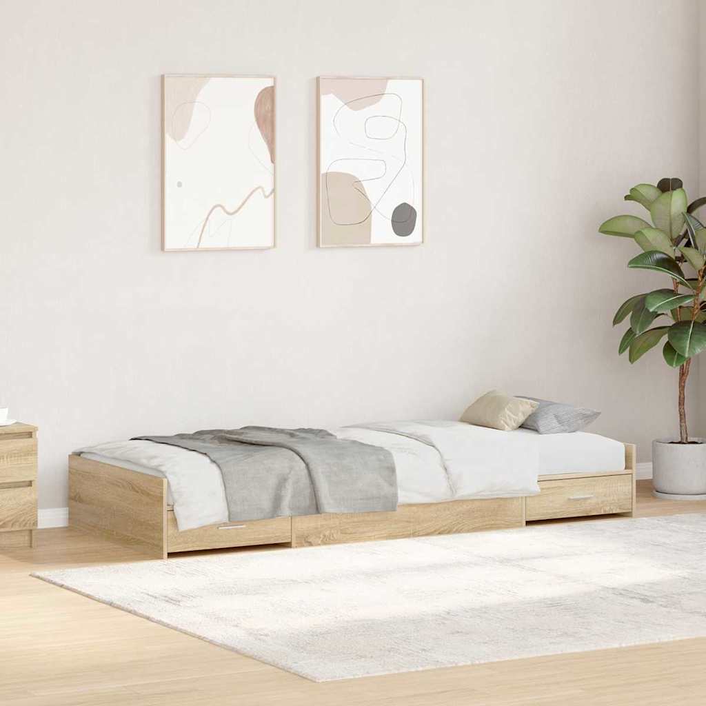 Bettrahmen Sonoma Eiche 90x200 cm