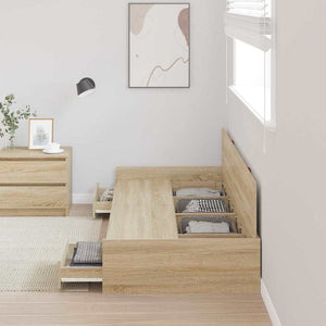Bettrahmen Sonoma Eiche 90x200 cm