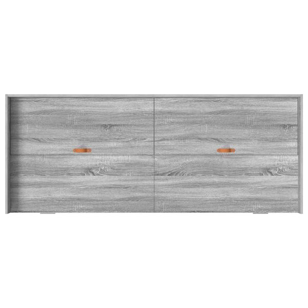 Bettrahmen mit Kopfteil 90x200 cm Grau