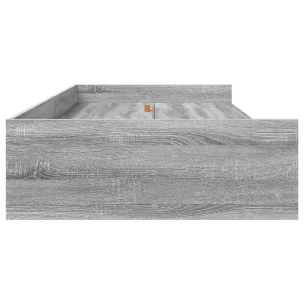 Bettrahmen mit Kopfteil 80x200 Sonoma Grau