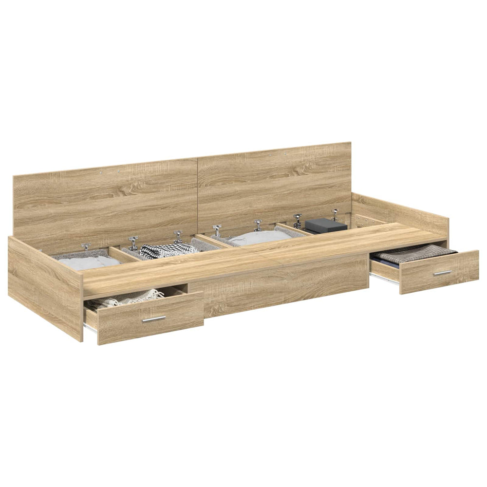 Bettrahmen Sonoma Eiche 90x190 cm