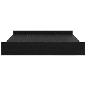 Aufbewahrungsbettgestell 200x200 cm, Schwarz Eiche