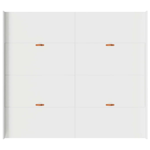 Bettgestell mit Stauraum Weiß 180x200 cm