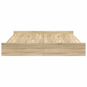 Bettgestell mit Stauraum Sonoma-Eiche 180x200