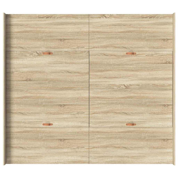 Bettgestell mit Stauraum Sonoma-Eiche 180x200