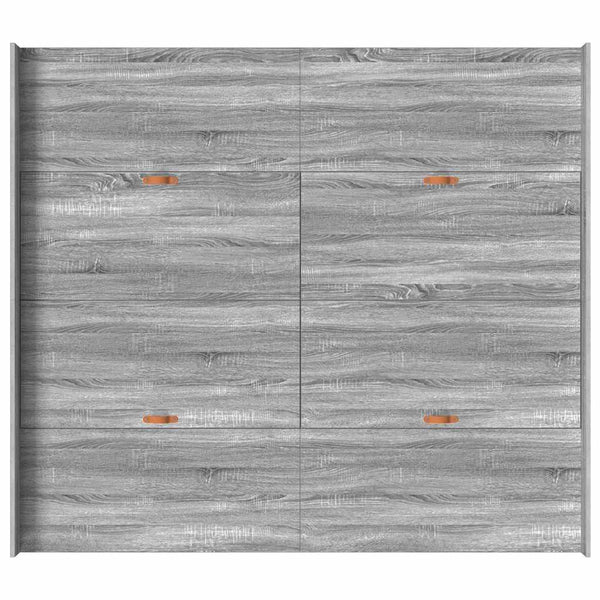Aufbewahrungsbett 180x200 cm Grau