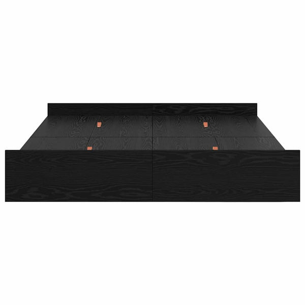 Bettgestell mit Stauraum 150x200 cm Eichen-Optik