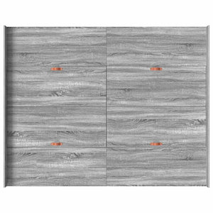 Aufbewahrungsbett 150x200 cm Graues Sonoma