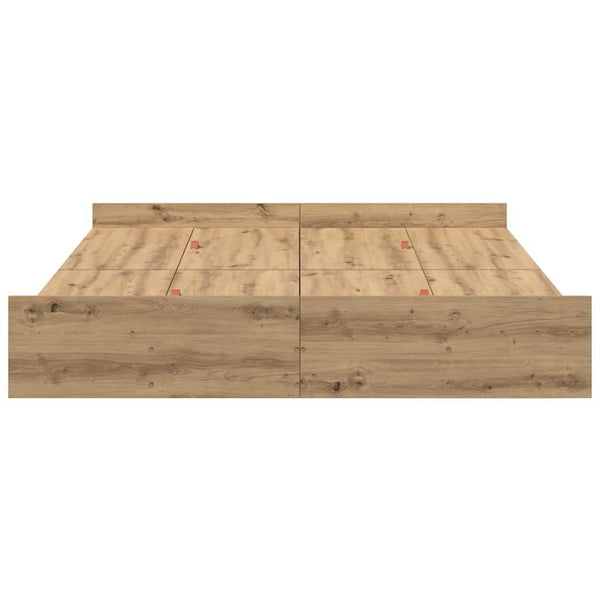 Aufbewahrungsbettgestell 150x200 cm Artisan-Eiche