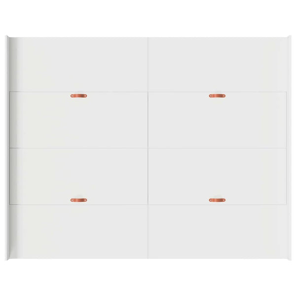 Bettgestell mit Stauraum Weiß 140x200 cm