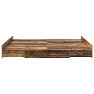 Bettgestell Altholz 140x200 cm mit Stauraum