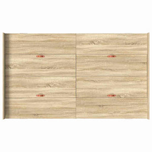 Aufbewahrungsbett 120x200 cm Sonoma Eiche