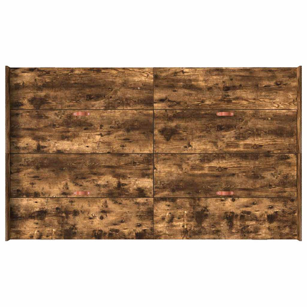 Bettgestell mit Stauraum Geräucherte Eiche 120x200