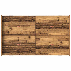 vidaXL Cadre de lit avec rangements Bois de récupération 120 x 200 cm Bois d'ingénierie