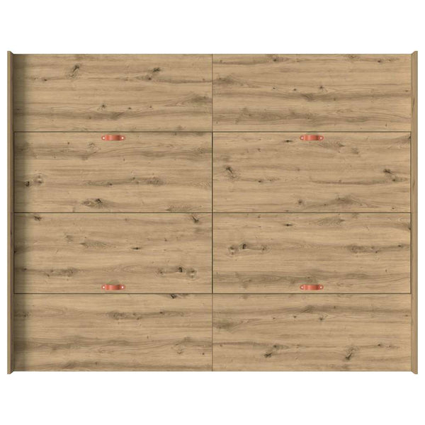 Aufbewahrungsbettgestell Artisan Eiche 140x190 cm