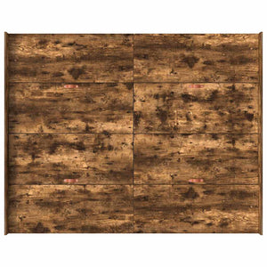 Bettgestell mit Stauraum Geräucherte Eiche 135x190 cm