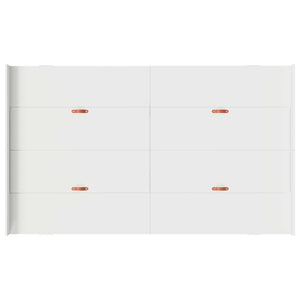 Bettgestell mit Stauraum Weiß 120x190 cm