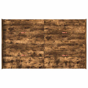 Aufbewahrungsbettgestell 120x190 cm Geräucherte Eiche